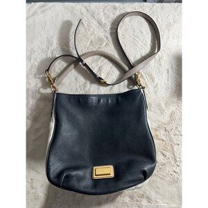 Marc By Marc Jacobs Black & White Leather Workwear Crossbody Bag